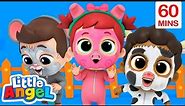 Animal Dance Song | Little Angel | Kids Show | Fun Time | Weird Cartoons for Kids 🤪