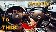 How To Install A BMW M Sport Steering Wheel! BMW E90 E91 E92 E87