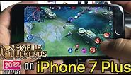 Mobile Legends: Bang Bang Gameplay on iPhone 7 Plus in 2022? | (ULTRA GRAPHICS) [Handcam]