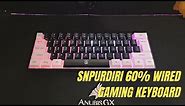 SNPURDIRI 60% Wired Gaming Keyboard Review & Test | RGB Backlit Membrane Keyboard