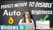 How to turn off automatic brightness windows 10 | CORRECT WAYS | eTechniz.com 👍