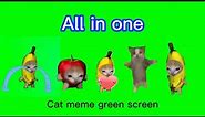 Cat meme green screen [ happy cat , banana cat , apple cat green screen ] #bananacat #happycats