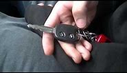 How to fix a car key button that won't lock and unlock the door.