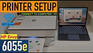 HP Envy 6055e Printer Setup with Windows Laptop / PC