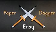 Origami Dagger Easy | Paper Knife | Origami Knife | Origami Weapons Easy