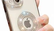 Amazon.com: Casechics Compatible with iPhone Case,Luxury Glitter Bling Sparkly Diamond Rhinestone Bumper Camera Lens Protection Transparent Clear Soft Shockproof Cover Phone Case (Silver, iPhone 15)