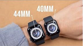 Apple Watch SE 2 - Size Comparison on Wrist! (40mm vs 44mm)
