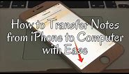 How to Transfer Notes from iPhone to Computer with Ease