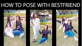 How to pose with bestfriend | sitting poses with bff | pose ideas with bestie | Poorvi Shrivastava