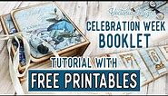 Teal Memories "Celebration Week" Booklet Tutorial + All the Printables for Free