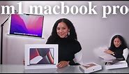 MacBook Pro 2021 14-inch M1 Unboxing | space grey ✩