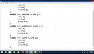 simple java calculator program using methods