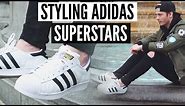 How To Style Adidas Superstars | Mens Fashion 2023 Spring Lookbook | Sneaker Comparison