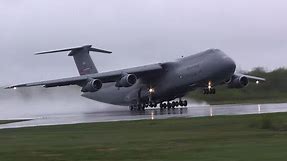 Amazing C-5 Galaxy Screaming Takeoff!!!