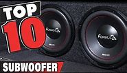 Best Subwoofer In 2024 - Top 10 Subwoofers Review