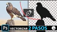 Cómo vectorizar una imagen en 2 PASOS MUY FÁCIL | PHOTOSHOP TUTORIAL
