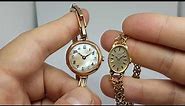 1927 Ladies 9k gold vintage watch with mother of pearl dial