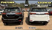 New Toyota Fortuner vs Fortuner Legender 2023 🔥 Black vs White - 4x2 AT vs 4x4 AT -Full Comparison!