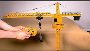 UNBOXING HUINA RC MODEL TOWER CRANE 1585 DIE-CAST, RTR, LIGHTS, SOUND!! REMOTE CONTROL TOWER CRANE