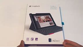 Logitech Type + Protective Case with Bluetooth Keyboard for iPad Air 2