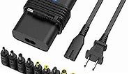 Laptop Charger, 45W 19.5V 2.31A AC Computer Charger Power Cord with 10 Optional Connectors Compatible with Asus Toshiba Lenovo Acer Dell HP Samsung ThinkPad