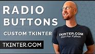 Radio Buttons in CustomTkinter - Tkinter CustomTkinter 7
