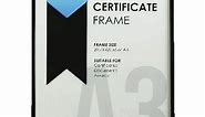 A3 Certificate Frame Black
