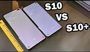 Samsung Galaxy S10 vs S10+ Size comparison! Side By Side! Which Size Is Best for You?