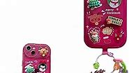 Christmas Tree Pendant Flip Mirror Case Cover for iPhone 14 13 12 11 Pro Max Christmas Phone Case, Christmas Tree Phone Case with Pendant (Red,13Pro)