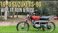 First Start of the Year: Revving up a Classic 1970 Suzuki TS-90 #suzuki #2stroke #vintagemotorcycles