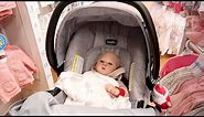 Taking Reborn Baby Doll Shopping in New Stroller and Car Seat to Carters