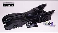 Lego 76139 Batman 1989 Batmobile Speed Build from Tim Burton Film