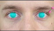 Aqua Blue Mesh Contact Lenses | Roly