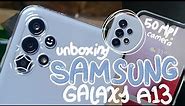 samsung galaxy a13 re-unboxing (awesome blue) 📦 + camera test! | Indonesia