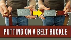 How to Put on a Belt Buckle