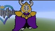 How to make Asgore pixel art in Minecraft