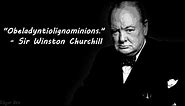 Winston Churchill Famous Quotes 🧐