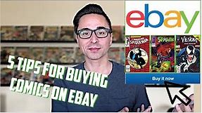 Top 5 TIPS For BUYING COMIC BOOKS on EBAY - Ebay STRATEGY, TRICKS and Lessons I've Learned