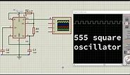 How to simulate Square Wave Generator 555 Timer in Proteus
