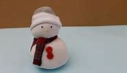 Easy craft: How to make a sock snowman