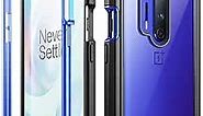Poetic Guardian Series Case Designed for OnePlus 8 Pro Case, Full-Body Hybrid Shockproof Bumper Cover with Built-in-Screen Protector, Blue/Clear