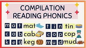 COMPILATION Lesson 1 - 3 / READING PHONICS / Letter Sounds / Practice Reading/ Preschool & Primary