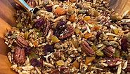 Coconut Maple Granola with Mixed Nuts and Dried Fruit