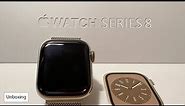 Apple Watch Series 8 (Gold Milanese Loop) - Unboxing & New Upgrades