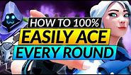 EASILY ACE EVERY ROUND with this PRO STRATEGY - BEST Tips to Frag Out - Valorant Guide