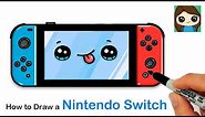 How to Draw a Nintendo Switch 🕹Video Game Console