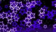 ⭐Motion graphics background with soaring purple neon stars⭐