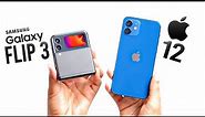 Samsung Z Flip 3 vs iPhone 12 - Best pick under Rs80,000 !!