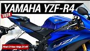 Exploring 2024 Yamaha YZF-R4 | New 2024 Yamaha YZF-R4 4 Cylinder Rival Of New Ninja ZX-4R