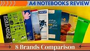 A4 Notebooks Comparison | GSM, Brightness, Size, Cover, Surface | Detailed Review |